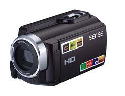 SEREE FHD 1080P Camcorders WIFI Connection 60FPS Dual SD Slot Night Vision External Battery 20MP 16X Digital Zoom... N2