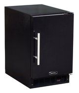 AGA Marvel 15iM-BB-F-R Compact Crescent Ice Machine with Right Hinge Door, Black, 15-Inch