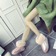 Spritech(TM) Fashion Women's Warm Flat Fur Button Elegant Tassel Winter Snow Boots N16