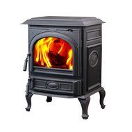 HiFlame 1,800 Square Feet cast iron wood burning stove HF717UA Black Paint N2