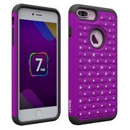 iPhone 7 Plus Case, [5.5 Inch] by HLCT, Soft Interior Silicone Bumper &amp; Hard Shell Solid PC Back, Shock-Absorption...