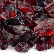 American Fireglass 9 to 12mm Fire Pit and Outdoor Fireplace Glass, Small, 10-Pound, Dark Blue N38