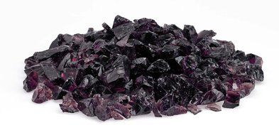 American Fireglass 9 to 12mm Fire Pit and Outdoor Fireplace Glass, Small, 10-Pound, Dark Blue N40