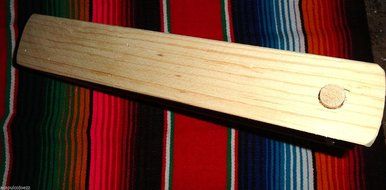 ONE Large Eardrum Loud Wood Noisemaker Grogger Matraca Ratchet Soccer Clapper 14 inches long N2