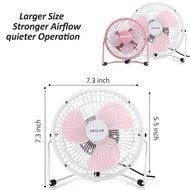 OPOLAR F501 Desktop USB Fan with Upgraded 6 Inch Blades, Enhanced Airflow, Lower Noise, Metal Design, USB Powered... N12