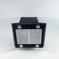 Eureka 30" European Style Glass Black Island Mount Range Vent Hood N2