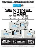 AlorAir Basement / Crawlspace Dehumidifiers (55 Pint) N8