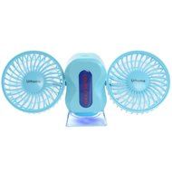 Personal Fans Mini Fan Rechargeable Fans 3 Modes Mini Dual Head Table Fans Purple N5