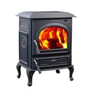 HiFlame 1,800 Square Feet cast iron wood burning stove HF717UA Black Paint N3