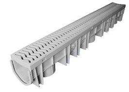 Fernco FSDP-CHGG StormDrain Plus Channel and Grey Grate Assembly by Fernco