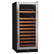 KingsBottle PRO Series 25 Bottle Single Zone Wine Cooler, Black N3