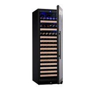 KingsBottle PRO Series 25 Bottle Single Zone Wine Cooler, Black N4