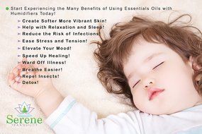 Cool Mist Humidifier Filter Free -Add Essential Oils DIRECTLY Into the Large 3L Tank!- Aromatherapy and Essential... N8