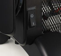 VonHaus Mica 1500W Micathermic Radiant Panel Heater with Thermostat - Black N3