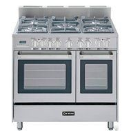 Verona VEFSGE365DSS 36 inch Double Oven Dual Fuel in Stainless Steel