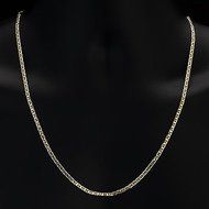 Men's 14K Yellow Gold Plated 24 Inches Link Chain Necklace 3 mm 2818/24 N3