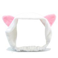 Yaheeda 3pcs Women Hair Band,Cat Ears Design Makeup Cosmetic Shower Sports Hairlace Elastic Headband,Pink N13