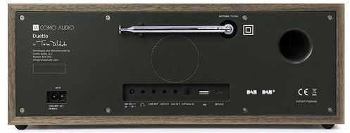 Como Audio Duetto Wireless Music System, Walnut/Black