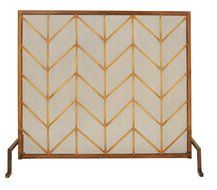 Deco 79 87445 Durable Metal Fire Screen, 36" W x 32" H