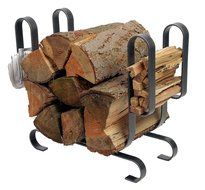 Enclume Modern Log Rack, Large, Hammered Steel