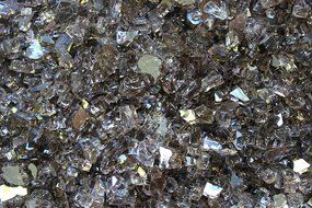Bronze Reflective Fire Glass 1/4" Firepit Glass Premium 10 Pounds Great for Fire Pit Fireglass or Fireplace Glass