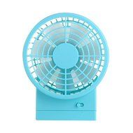 USB Mini Desktop Fan Double Blade Enlarged Version (blue) N10
