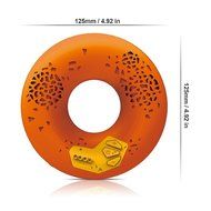 CODE Donut Premium Portable Wireless Bluetooth Speaker with NFC Tag (Orange, Dual Drivers, Built-in Speakerphone...