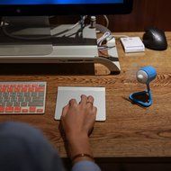 MasterPal Telego Fan (Blue): (Summer Promotion!!!) A 5" Water Resistant Portable Rechargeable Small Battery Operated... N8