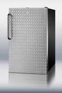 Summit FF521BLDPL 4.1 Cu. Ft. Stainless Steel Undercounter Compact Refrigerator