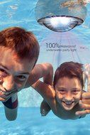 Sharper Image SBT606 Bluetooth Floating Party Speaker, Completely Waterproof With Responsive LED Lights That Move...