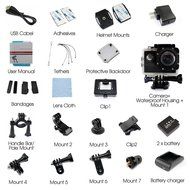 MAOZUA 1080P WiFi Action Camera 12MP 170 Degree Helmet Sports Camera Waterproof With 2 Batteries and 1 Battery... N2