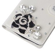 LG Escape 3 Case, LG Phoenix 2 Case, LG K8 Case White PU Leather Folio Flip Phone Case,Yaheeda 3D Handcraft White... N51