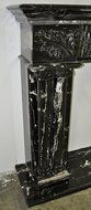 Black and White Polished Marble Fireplace Surround FPS-14 N4
