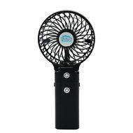 3 Speeds Portable Mini USB Rechargeable Desktop Fan wih 4000mAh Power Bank for Phone (Black) N7