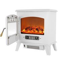 Golden Vantage 20" 5200 BTU 1500W Adjustable Freestanding Tempered Glass 2 Setting Electric Fireplace Heater Stove N4