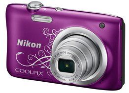 Nikon Coolpix A100 20MP Digital Camera (Purple) International Model No Warranty N2