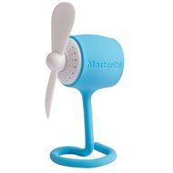 MasterPal Telego Fan (Blue): (Summer Promotion!!!) A 5" Water Resistant Portable Rechargeable Small Battery Operated... N10