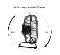 YYGIFT&reg; Quiet Operation Mini USB Table Desk Personal Fan with Built-in Rechargeable Battery - Black N13