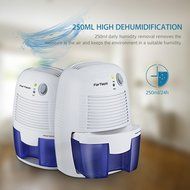 ForTech Electric Dehumidifier 500ml Water Tank, 1100 Cubic Feet, Compact and Portable for Damp Air, Mold, Moisture...