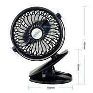 Welltop 5-inch Portable Clip Fan Rotatable Clamp Fans USB or Battery Powered Table Fan Rechargeable Desktop Fan... N17