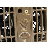 The AirFlow Breeze Home Heating/Cooling System (Brown) (Fits 4"W x 10"L opening) N3