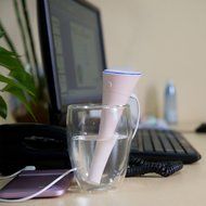 Tanxih Ultra-silence Mini Portable Cool Mist Humidifier Personal Air Purifier Ultrasonic USB Powered Air Water... N20