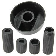 Spares2go Universal Gas Fire Trouser Press &amp; Storage Heater Black Control Knobs Pack Quantity: 3