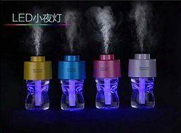 "Aiqite" Bright Color Cute Bottle Cap Humidifier (Blue WTSJ-HUMIDIFIER-01) N9