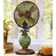 Deco Breeze Mosaic Pineapple Table Top Fan/Lamp