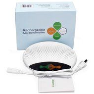 Hommii Renewable Mini Dehumidifer Electric Portable Moisture Absorber White for Absorbing Moisture in Small Room N3