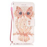 iPhone 7 Case,Yaheeda [3D Colored Drawing] [Flip Fit] Premium PU Leather Card-Slots Cash-Slots &amp; Kickstand [Anti-Scratches... N58