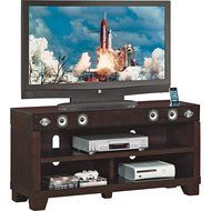 Bell&#039;O TI48-9193-O128 Sonic TV Stand for TVs up to 50&quot; with Speakers, Caramel Oak