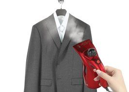 Stella Premier Steamer Handheld Multi Purpose Use, Home and Fabric Red, 7 oz N5