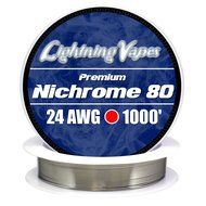 Genuine Lightning Vapes 24 AWG Nichrome 80 Wire 25' N4